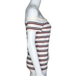 Aeropostale Shirt Junior XL White Pink Stripe Seriously Soft Off Shoulder Casual Photo 1