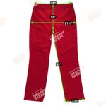 Talbots High Waist Straight Leg Corduroy Jeans Pants Cherry Red Size 14 Photo 5