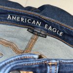 American Eagle jegging jean distressed knees/ankle button/zip pockets Sz 8 short Photo 5