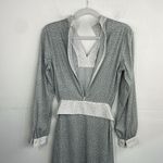 Vintage The Wilroy Traveller Polka Dot A line Dress with Belt size Small Gray Photo 9