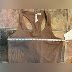 Athleta NWT  Momentum Seamless Racerback Tank Brown With Gold Sparkle Throughout Photo 7