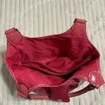 Pink Satchel Purse Faux Alligator Skin Shoulder Bag Photo 7