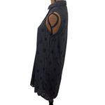 Vineyard Vines black cotton eyelet sleeveless shirt dress size 2 Photo 3