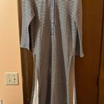 Anthropologie Postmark Striped Henley 3/4 Sleeve Side Slit Tunic Dress Photo 2