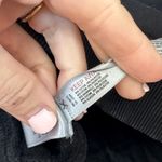 Free People Movement On Your Mark Sweatshirt Small Crop Cinch Waist Crewneck Black Photo 7