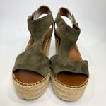 Franco Sarto treasure 2 wedge espadrilles olive green suede womens size 9.5 Photo 2