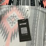 Myobe Aztec Southwest Print Open Front Waterfall Lightweight Cardigan Women’s XL Pink Photo 2