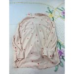 LC Lauren Conrad  Strawberry‎ Print Tie-Front Button Down Shirt Small S Photo 8