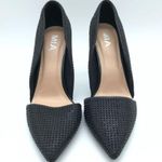 MIA Ciana Pointed Toe D’orsay Pump Heels Studded Rhinestones Black 8.5 Photo 2