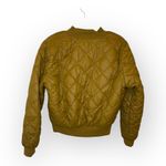 Aerie Offline by Mustard Brown Quilted Bomber Jacket M Puffer Cozy Fall Layer Photo 1