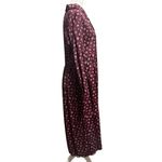 Rare Smith & Hawken Burgundy Floral Maxi Dress Modest, Tradwife, Cottagecore (S) Red Photo 2