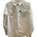 Carhartt  force relaxed fit lightweight long sleeve button down shirt white small Photo 0