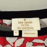 Kate Spade  ♠️ Womens Rise Leafy Cap Sleeve Floral Top Blouse Photo 2