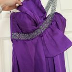 Nicole Miller Purple Formal Dress with Front Bow Photo 3