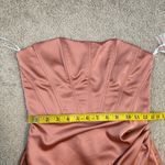 After Six  6888 Strapless Corset Satin Gown Copper Penny 0 Photo 6