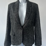 Anthropologie Cartonnier Knit Blazer Textured Gray, Sz: M (b43) Gray Size M Photo 0