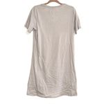 n:philanthropy NWT  Leonardo Short Sleeve V-Neck Side Knot Gray Dress MEDIUM Photo 2