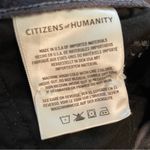 Citizens of Humanity  Black Velvet Pants Boot Cut with Side Slit Size 26 Photo 7