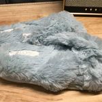 Abound  Slippers Women's US Small (5-6) Silver Faux Fur Slip-On Slide Cozy Fuzzy Photo 0