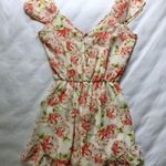 Pins and Needles Pink Floral Ruffle Romper Photo 4