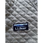 LL Bean Quilted Sweatshirt Men Large Gray Full Zip‎ Traditional Fit Mock Neck Photo 3