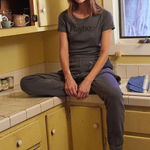 Playboy by PacSun Womens Tee Sz XS Gray Classic Ribbed Shirt Cropped Top Photo 0