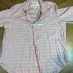 Frank & Eileen ‎ Plaid Cotton Lane Eileen Gray Pink Plaid Button Down Size XS Photo 5