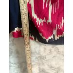 Lilly Pulitzer Augusta Floral Faux Wrap Dress Pink Blue Long Sleeve Photo 9