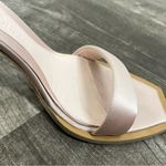 Alexander McQueen  Pink Satin Crystal Cuff Stiletto Sandals Photo 8