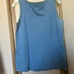 Cambridge dry goods Embroidered Blue Sleeveless Top large Photo 3