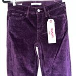 Levi's NWT LEVI’S 312 Shaping slim High Rise Corduroy Jeans Burgundy SZ-25 Photo 6