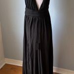 Lulus Heavenly Hues Black Maxi Dress Size Medium Photo 6