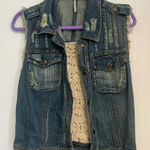 Free People  Blue Denim Vest Photo 0