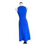 ZARA Vibrant Blue Knit Midi Sweater Dress Size S Photo 2
