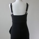 Vestique Black High-Low Flare Ruffle Sleeveless Fitted Summer Dress Small Photo 6