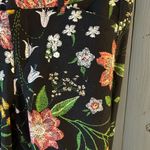 Old Navy Pixie Mid Rise Floral Black Cropped Ankle Pant Size 4 Photo 2