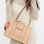 NWT Ro Bags Women's Leather Odeon Trapunto Double Strap Purse Bag Tan Photo 0