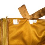 ASTR NWOT  The Label Pleated Bustier Sleeveless Midi Dress MEDIUM in Gold Photo 4