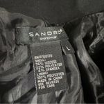 Sandro Sportswear Black 6 Button Half Sleeve Cropped Blazer Jacket Size L Photo 3