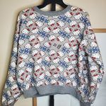  x Opening Ceremony Hello Kitty Print Long Sleeve Gray Sweater Small Photo 0