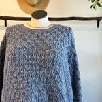 Jeanne pierre  Blue 100% Cotton Cable Knit Fisherman Classic Sweater Size 3X Photo 1