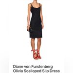 Diane Von Furstenberg  Olivia Lace Scalloped Slip Dress Photo 12