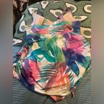 Cacique  Swim Multicolor Tropical One Piece Swimsuit 18W Beach Vacation Resort Photo 1