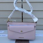 Michael Kors MK Maisie Leather Medium 3-in-1 Crossbody Bag- PowderBlush Photo 10