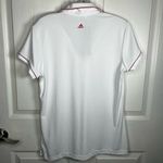 Adidas White And Pink Golf Polo Shirt Photo 7