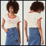 💕SPELL & THE GYPSY💕 Lone Star Tee 70's Boho Chic Red Size XS Photo 9