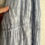 Lulus NEW  Sky Blue Tie Back Mini Dress Textured Shower Brunch Birthday Halter Photo 2