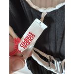 Black & White Solid & Striped Reversible Black White One Piece With Belt Sz XS NWT $198 Photo 10