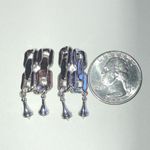 Sperry  Brand Vintage Silver Tone Retro Boho Geometric Dangle Earrings Photo 2