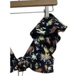 Tanya Taylor NWT Orelia Lily Haze Flutter Sleeves Bikini Top M Multicolor Black Photo 7